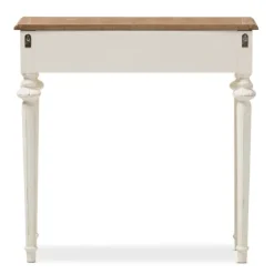 Marquetterie Whitewashed Oak Top Console Table-Kirkland's Home Best Sale