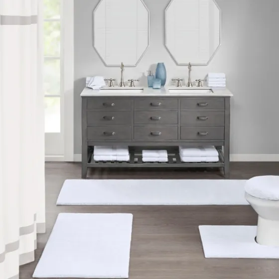 Marshmallow Contour Bath Mat, 24 In.-Kirkland's Home Fashion