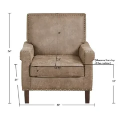 Martha Stewart Faux Leather Accent Chair-Kirkland's Home Best