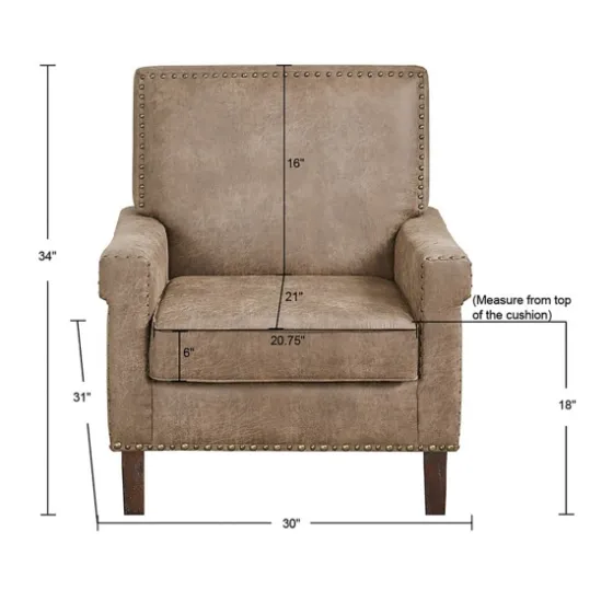 Martha Stewart Faux Leather Accent Chair-Kirkland's Home Best