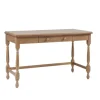 Martha Stewart Natural Wood Turned Legs Desk-Kirkland's Home Discount