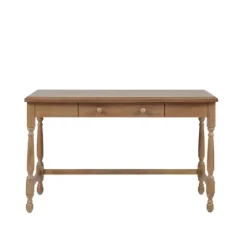Martha Stewart Natural Wood Turned Legs Desk-Kirkland's Home Discount