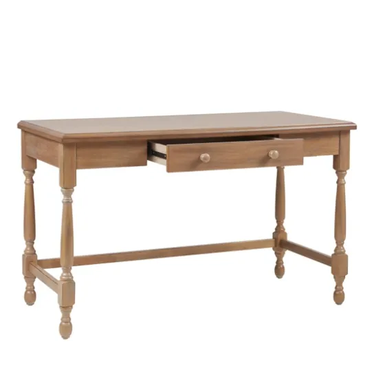 Martha Stewart Natural Wood Turned Legs Desk-Kirkland's Home Discount