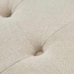 Martha Stewart Round Cream Ottoman With Shelf-Kirkland's Home Flash Sale