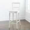 Martin Lime Wash Open Back Wood Bar Stool-Kirkland's Home Hot