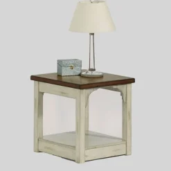 Mary And Natural Wooden Square Accent Table-Kirkland's Home Clearance
