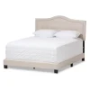 Mary Beige Button Tufted Kind Bed Frame-Kirkland's Home Outlet