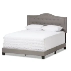 Mary Light Button Tufted Full Bed Frame-Kirkland's Home Flash Sale