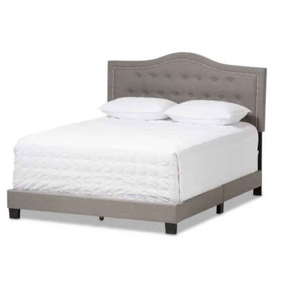 Mary Light Button Tufted Full Bed Frame-Kirkland's Home Flash Sale