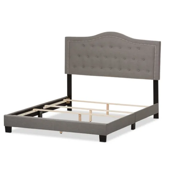 Mary Light Button Tufted Full Bed Frame-Kirkland's Home Flash Sale