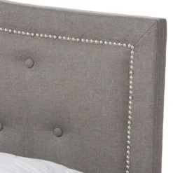Mary Light Button Tufted Full Bed Frame-Kirkland's Home Flash Sale