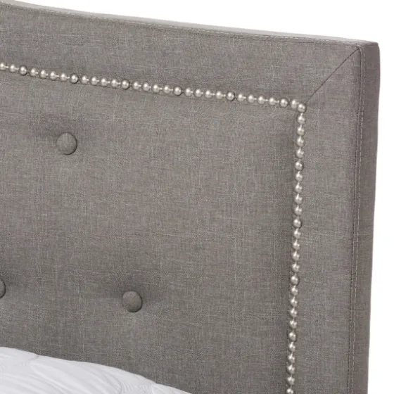 Mary Light Button Tufted Full Bed Frame-Kirkland's Home Flash Sale