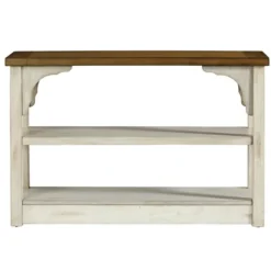 Mary White And Natural Wooden Console Table-Kirkland's Home Best