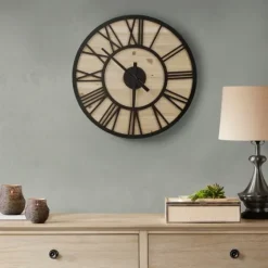 Mason Metal And Wood Wall Clock-Kirkland's Home Best Sale