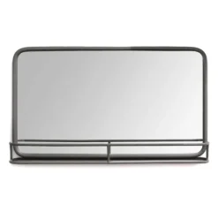 Mason Metal Mirror With Shelf, 24X14 In.-Kirkland's Home Best