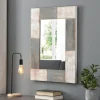 Mason Wood Planks Wall Mirror-Kirkland's Home Fashion