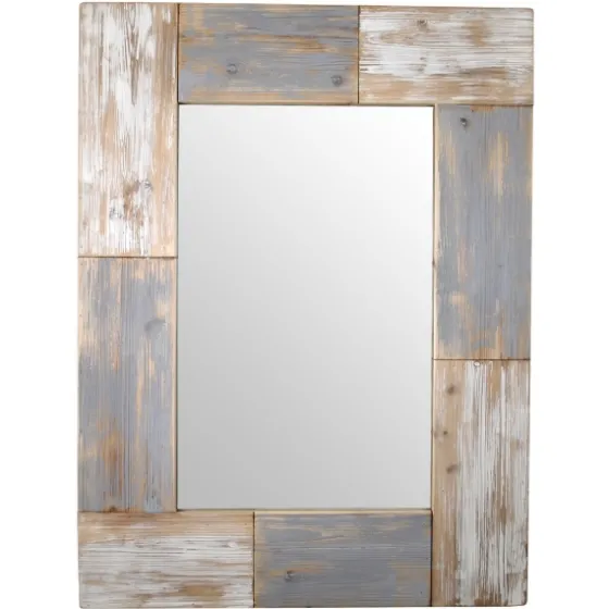 Mason Wood Planks Wall Mirror-Kirkland's Home Fashion