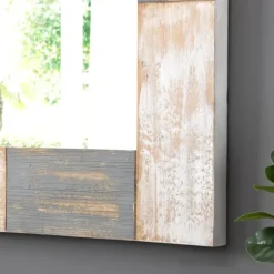 Mason Wood Planks Wall Mirror-Kirkland's Home Fashion
