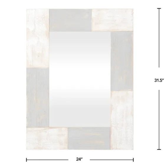Mason Wood Planks Wall Mirror-Kirkland's Home Fashion
