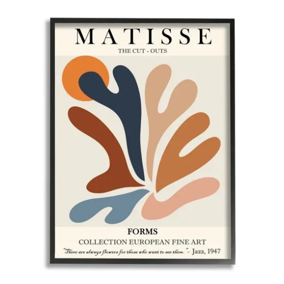 Matisse Abstract Framed Canvas Art Print-Kirkland's Home New