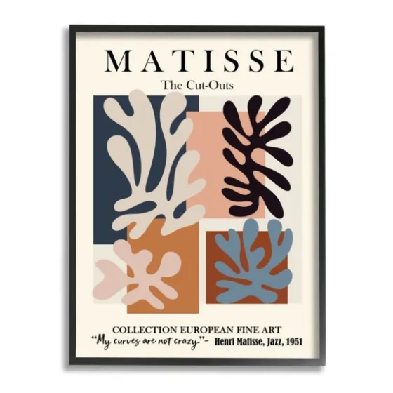 Matisse Jazz Abstract Framed Canvas Art Print-Kirkland's Home Flash Sale