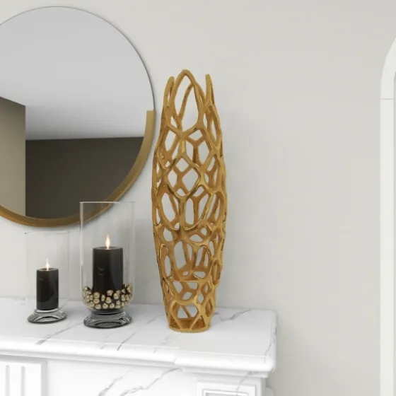 Matte Abstract Cylinder Vase-Kirkland's Home Fashion