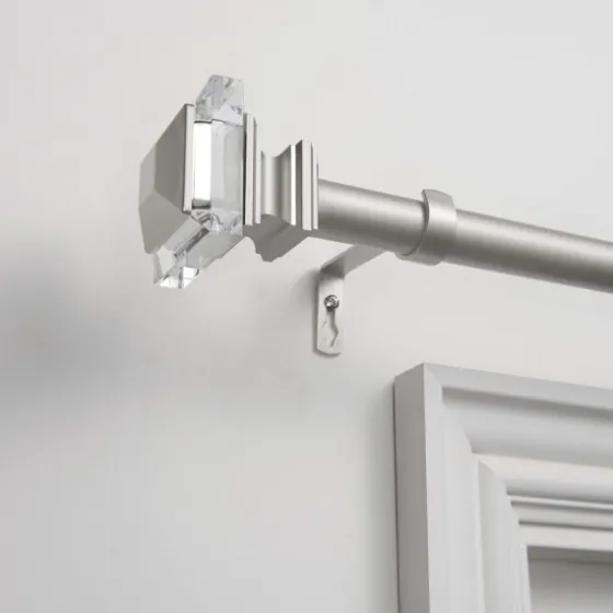 Matte Adjustable Prism Curtain Rod, 72 In.-Kirkland's Home Cheap