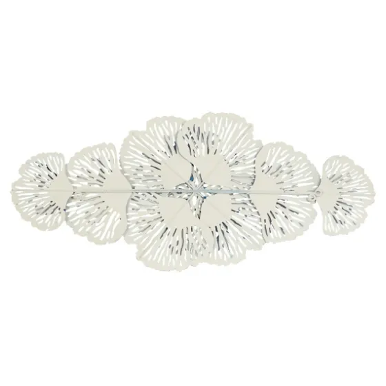 Matte And White Flowers Metal Wall Plaque-Kirkland's Home Best Sale