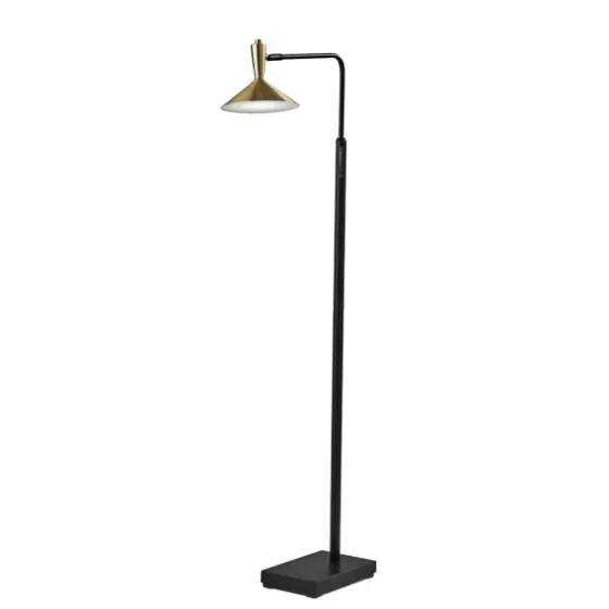 Matte Black Adjustable Light And Color Floor Lamp-Kirkland's Home Clearance