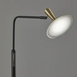 Matte Black Adjustable Light And Color Floor Lamp-Kirkland's Home Clearance