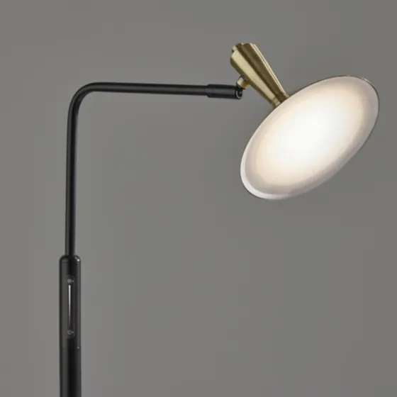 Matte Black Adjustable Light And Color Floor Lamp-Kirkland's Home Clearance