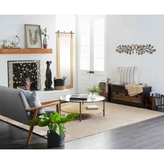 Matte Black And White Wooden Tic Tac Toe Board-Kirkland's Home Fashion