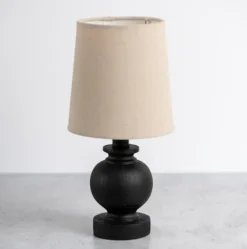 Matte Black Baluster Mini Table Lamp-Kirkland's Home Shop