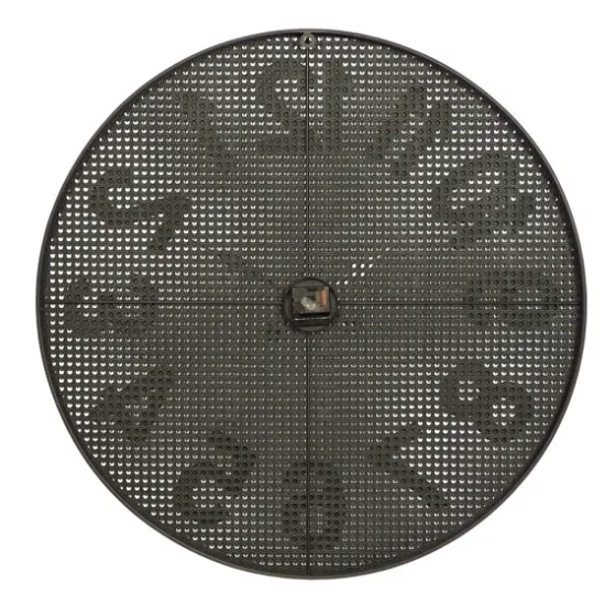Matte Black Iron Wall Clock, 32 In.-Kirkland's Home Clearance
