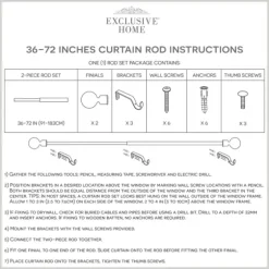 Matte Black Modern Twist Curtain Rod, 72 In.-Kirkland's Home Outlet