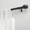 Matte Black Modern Twist Curtain Rod, 120 In.-Kirkland's Home Cheap
