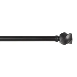 Matte Black Modern Twist Curtain Rod, 120 In.-Kirkland's Home Cheap