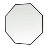 Matte Black Octagonal Wall Mirror-Kirkland's Home Hot