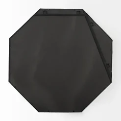 Matte Black Octagonal Wall Mirror-Kirkland's Home Hot