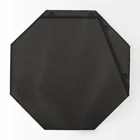 Matte Black Octagonal Wall Mirror-Kirkland's Home Hot