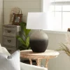 Matte Black Ombre Textured Table Lamp, 23 In.-Kirkland's Home Best