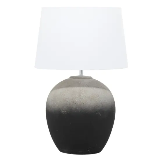Matte Black Ombre Textured Table Lamp, 23 In.-Kirkland's Home Best