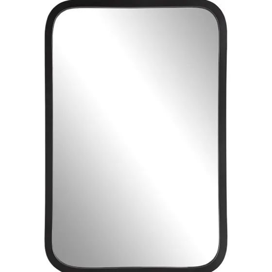 Matte Black Rectangular Wall Mirror-Kirkland's Home Store