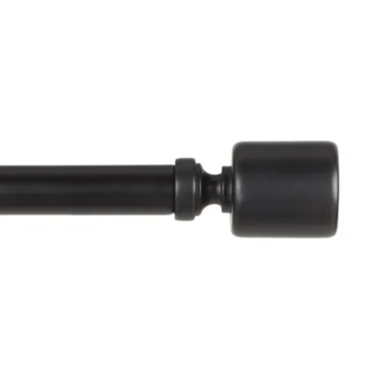 Matte Black Rhys Cylinder Curtain Rod, 72 In.-Kirkland's Home Discount