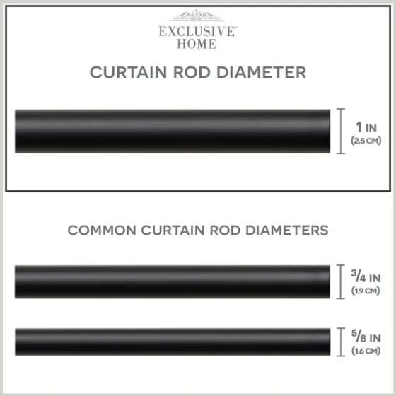 Matte Black Rhys Cylinder Curtain Rod, 72 In.-Kirkland's Home Discount