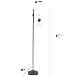 Matte Black Stephen Floor Lamp-Kirkland's Home Sale