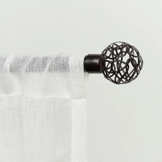 Matte Bronze Catherine Curtain Rod, 120 In.-Kirkland's Home Cheap