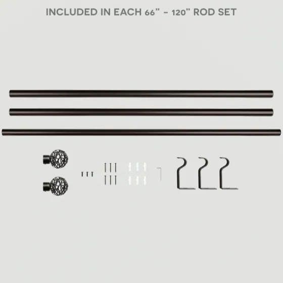 Matte Bronze Catherine Curtain Rod, 120 In.-Kirkland's Home Cheap