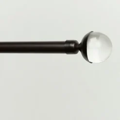Matte Bronze Eleanor Curtain Rod Set, 72 In.-Kirkland's Home Clearance