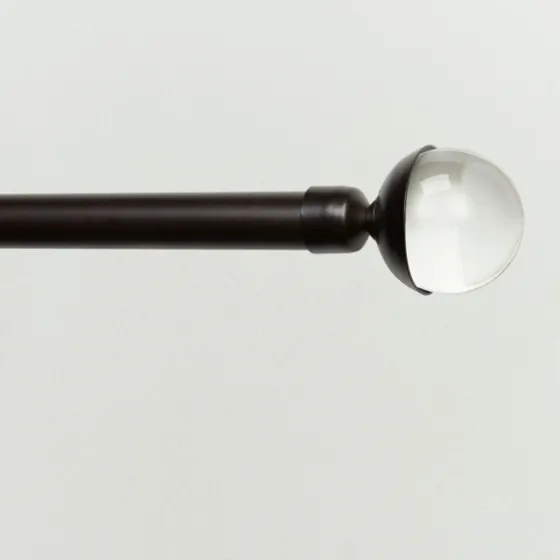 Matte Bronze Eleanor Curtain Rod Set, 120 In.-Kirkland's Home Best Sale